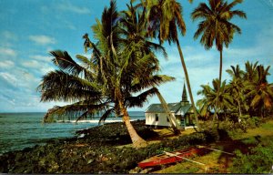 Hawaii Kona Coastline St Peter's Church 1972