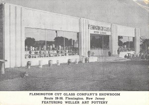 Flemington Cut Glass Company Showroom, Flemington, NJ, Weller Art,Old Postcard