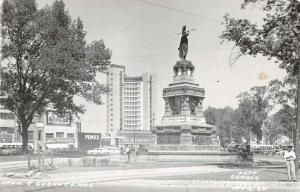 Mexico City Mexico Cuauhtemoc Monument Real Photo Vintage Postcard JA4741576