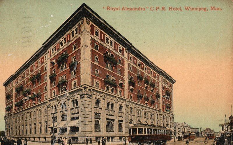 Vintage Postcard 1915 Royal Alexandra C.P.R. Hotel Winnipeg Manitoba Canada V&S