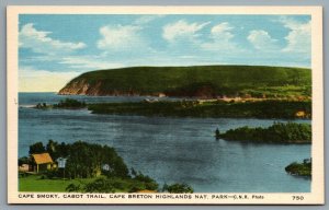 Postcard Cape Breton NS c1930s Cape Smoky Cabot Trail Cape Breton Highlands