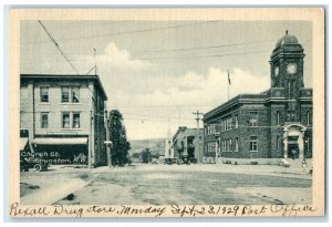 1929 Rexall Drugstore Church Street Edmunston New Brunswick Canada Postcard