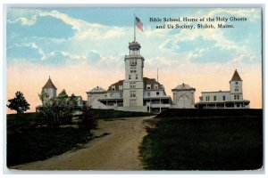 Bible School Home Of The Holy Ghost And US Society Shiloh Maine ME Postcard