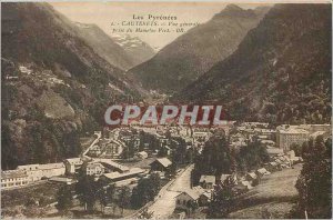 Old Postcard Cauterets General view taken of Mamelan Green