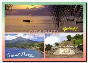 Modern Postcard Martinique Saint Pierre Suzanne Laurent Petit Lezard Le Diamant