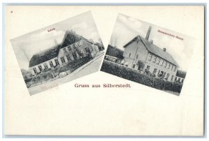 c1910 Greetings from Silberstedt Multiview Schleswig-Holstein Germany Postcard