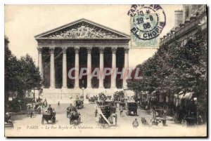 Old Postcard Paris Royale Street and Magdalen