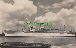 Shipping Postcard - P & O Chusan, British Ocean Liner & Cruise Ship  DC708