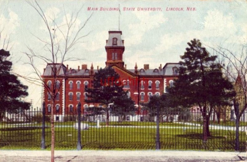 MAIN BUILDING STATE UNIVERSITY, LINCOLN, NE 1910