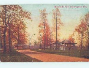 Divided-Back PARK SCENE Indianapolis Indiana IN H3955