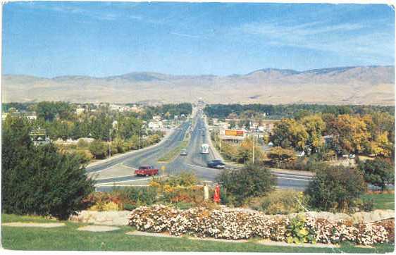 Looking Down Capitol Boulevard, Boise, Idaho, 1958 Chrome