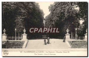 Saint Germain en Laye Old Postcard Stairs Parterre Henry II