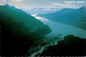 Alaska Skagway and Lynn Canal Aerial View Looking South