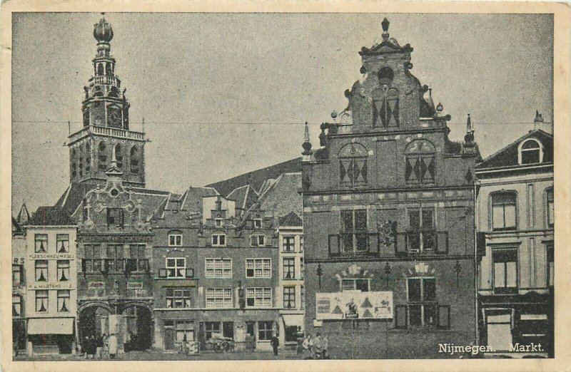 Netherlands Nijmegen markt postcard