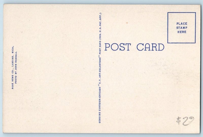 c1940's Kellogg Center Michigan State College East Lansing Michigan MI Postcard