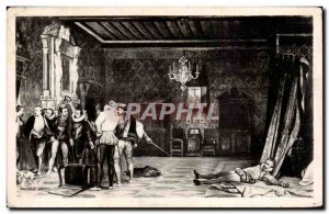 Old Postcard Blois The castle museum the Assassination of the Duke of Guise