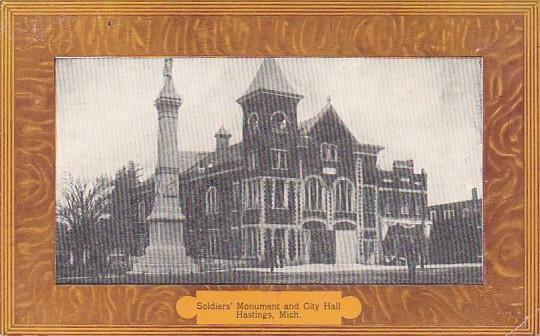 Michigan Hastings Soldiers' Monument and City Hall