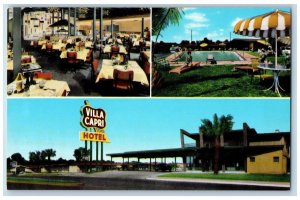 c1950's Villa Capri Motor Hotel & Restaurant Multiview Austin Texas TX Postcard