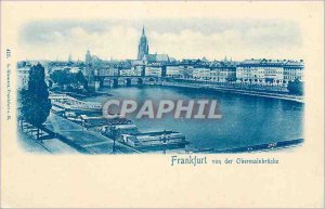 Old Postcard Frankfurt von der Obermainbrucke
