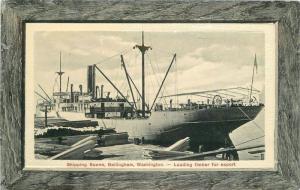 Bellingham Washington 1912 Shipping Scene Timber Cardinell Vincent postcard 7753