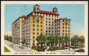 Arkansas LITTLE ROCK The Albert Pike Hotel 7th and Scott pm1945 LINEN