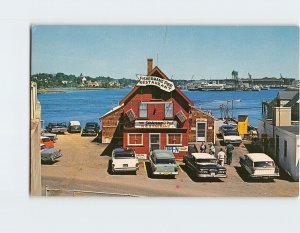 Postcard Fisherman's Pier Restaurant Portsmouth New Hampshire USA