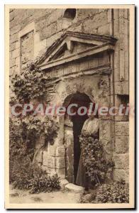 Old Postcard Old stones and girl B Rhone