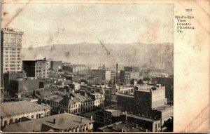 Postcard PA Bird's Eye View of Greater Pittsburgh RARE C.1910 M12