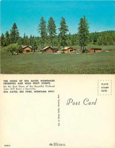 Home of Eva Gates Homemade Preserves, Big Fork, Montana, MT, Chrome
