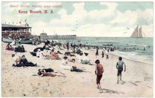 Long Branch, New Jersey,  A Beach Scene, 1911