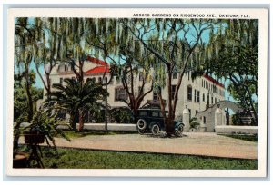 Daytona Florida FL Postcard Arroyo Gardens On Ridgewood Avenue c1920's Vintage