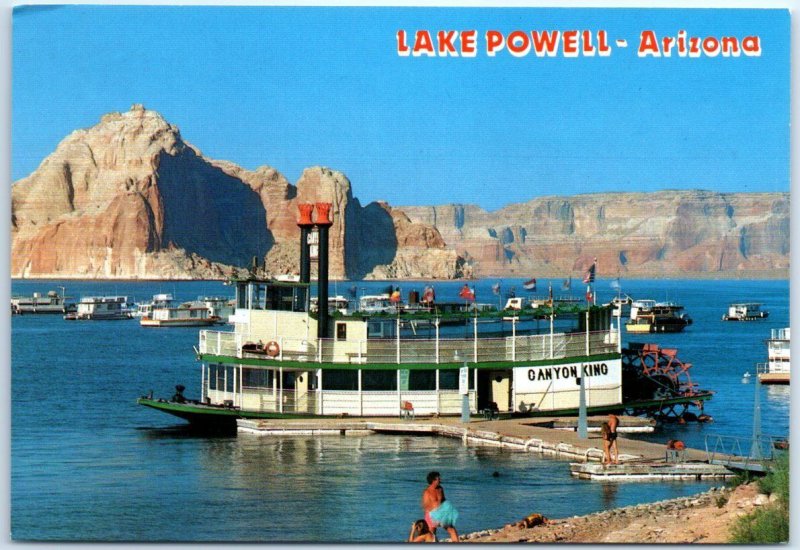 The paddle wheeler Canyon King docked at Wahweap Marina, Lake Powell - Arizona