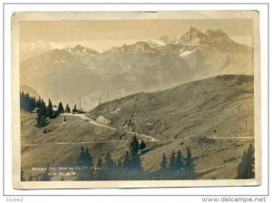 RP Bretaye (alt 1800m) Le Mt Blanc et la Dt. du Midi, Switzerland, PU-1936