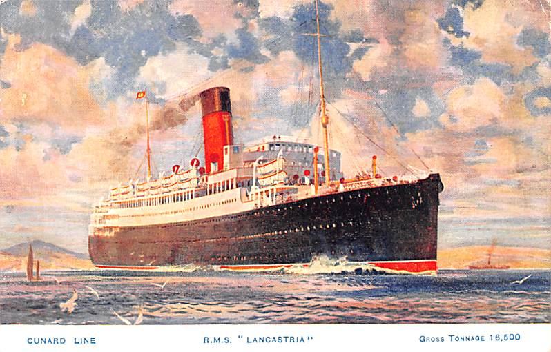 Cunard Line, RMS Lancastria Ship Unused 