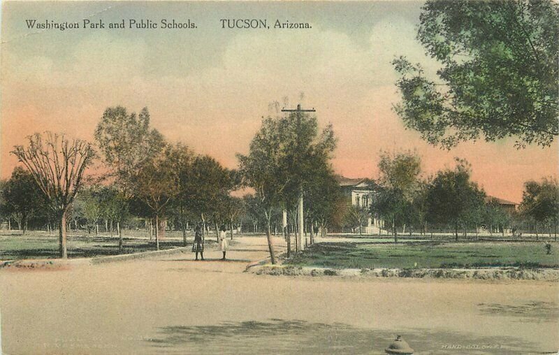 Tucson Arizona Washington Park Public Schools C-1910 Postcard 21-8045