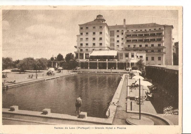 Postal 036160 : Termas de Luso (Portugal) - Grande Hotel e Piscina