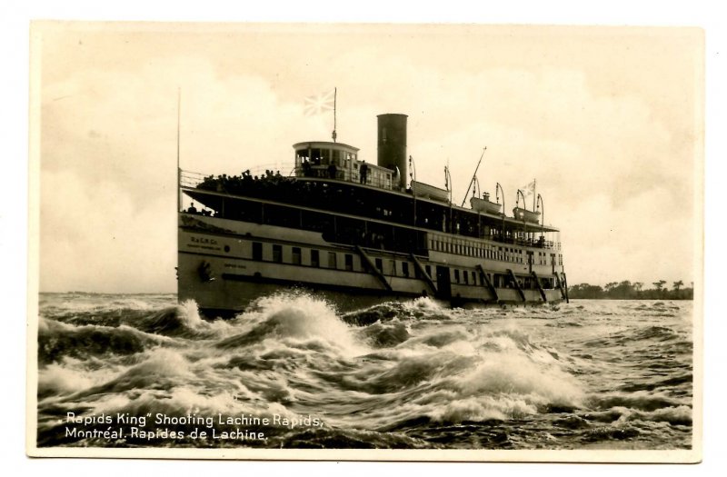 Canada - QC, Montreal. Rapids King Shooting Lachine Rapids  *RPPC