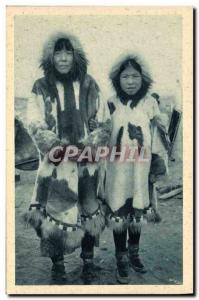 Postcard Old North America Polar Contrast fur Cerce Arctic Alaska