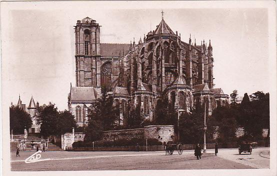 France Le Mans L'Abside de la Cathedrale 1939 Photo