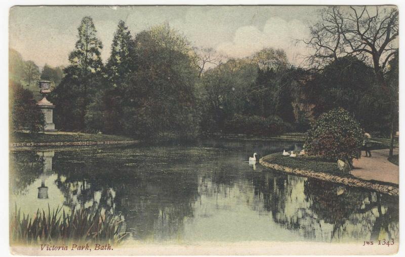 Somerset; Victoria Park, Bath 1343 PPC, By JWS, 1904, To Elsie Gibbons, Worthing 