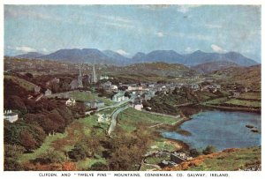 Postcard Clifden & Twelve Pins Mountains Connemara Company Galway Ireland