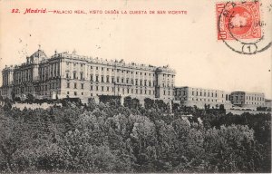 Lot 70  spain madrid royal palace seen from the slope of San Vicente real photo