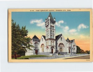 Postcard First Presbyterian Church Johnson City Texas USA