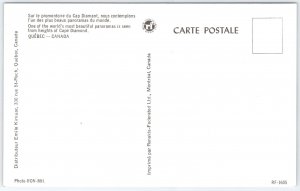 Vintage Quebec City Cape Diamond Panoramic View Postcard Canada