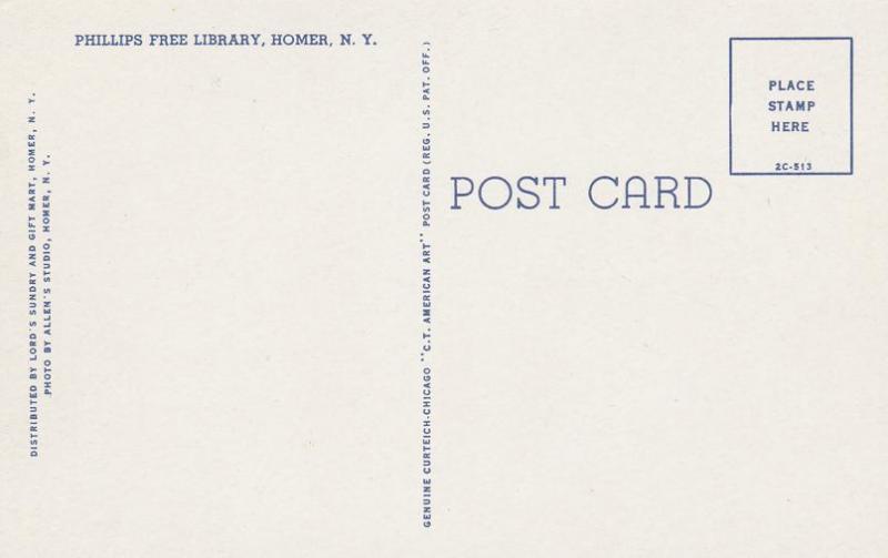 Phillips Free Library - Homer NY, New York
