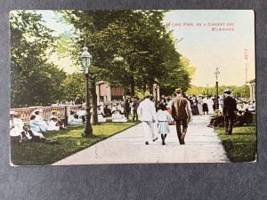 In Lake Park On A Concert Day Milwaukee WI Litho Postcard H12900835625