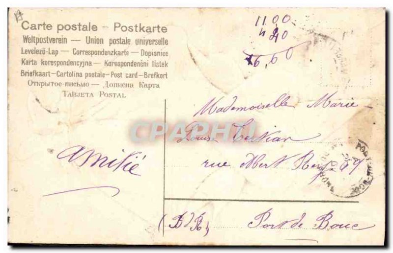 Old Postcard Circus Clown Child