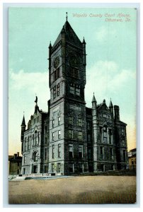 c1910s Wapello County Court House, Ottumwa Iowa IA Unposted Postcard