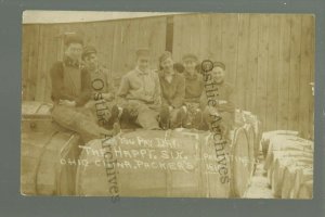 East Palestine OHIO RP 1910 CHINA PACKERS Pay Day POTTERY COMPANY Child Labor