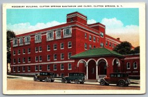 Vintage Postcard Woodbury Building Clifton Springs Sanitarium & Clinic New York